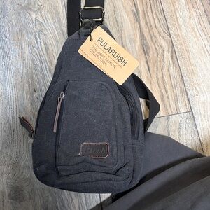 Black Men's Sling Bag